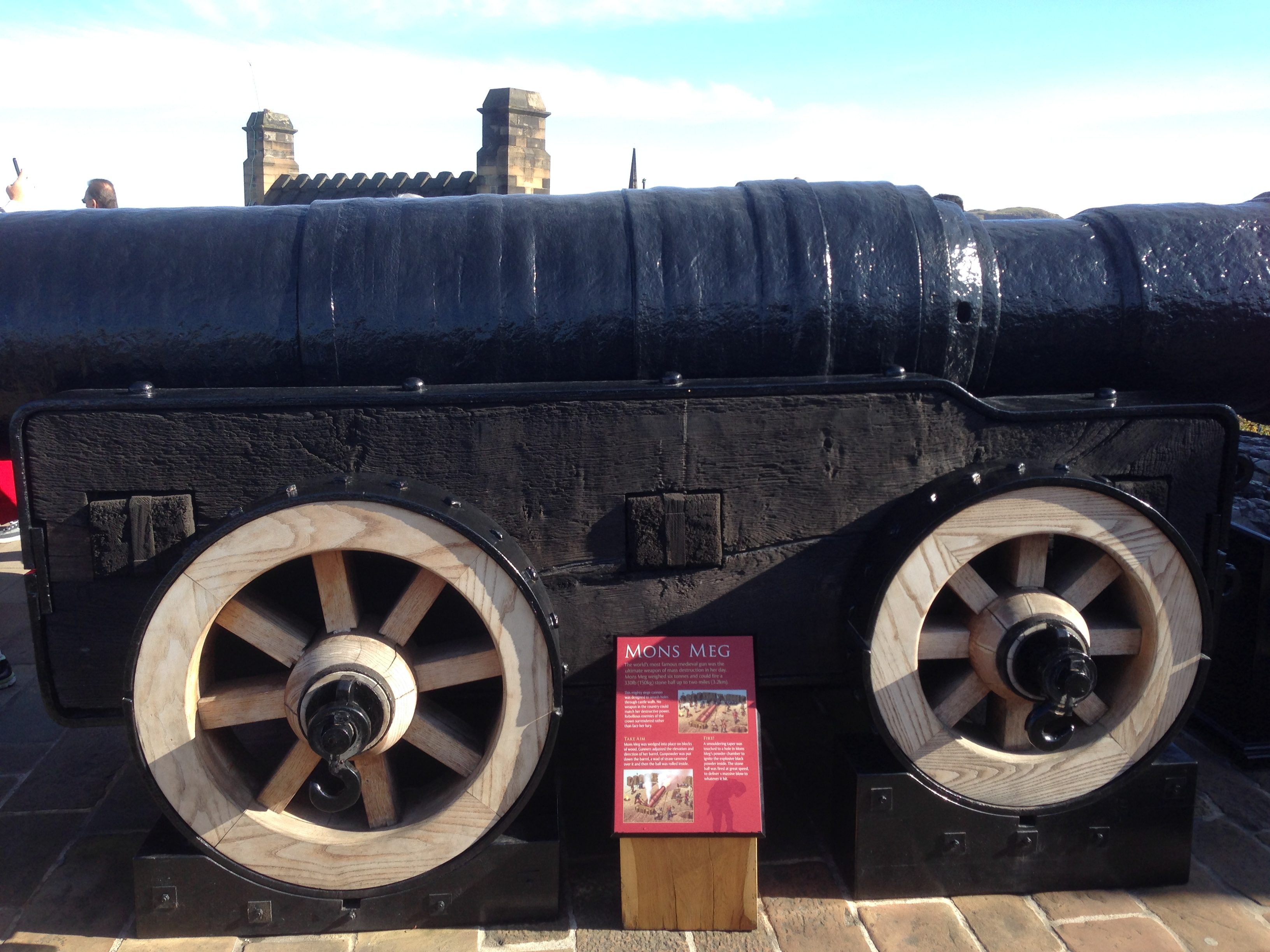 Mons Meg - the iconic barrel associated with Edinburgh Castle