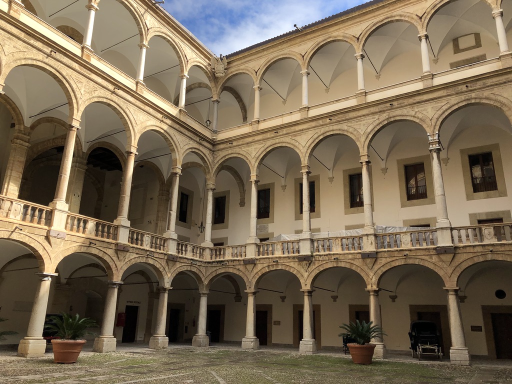 Courtyard of Norman Palace