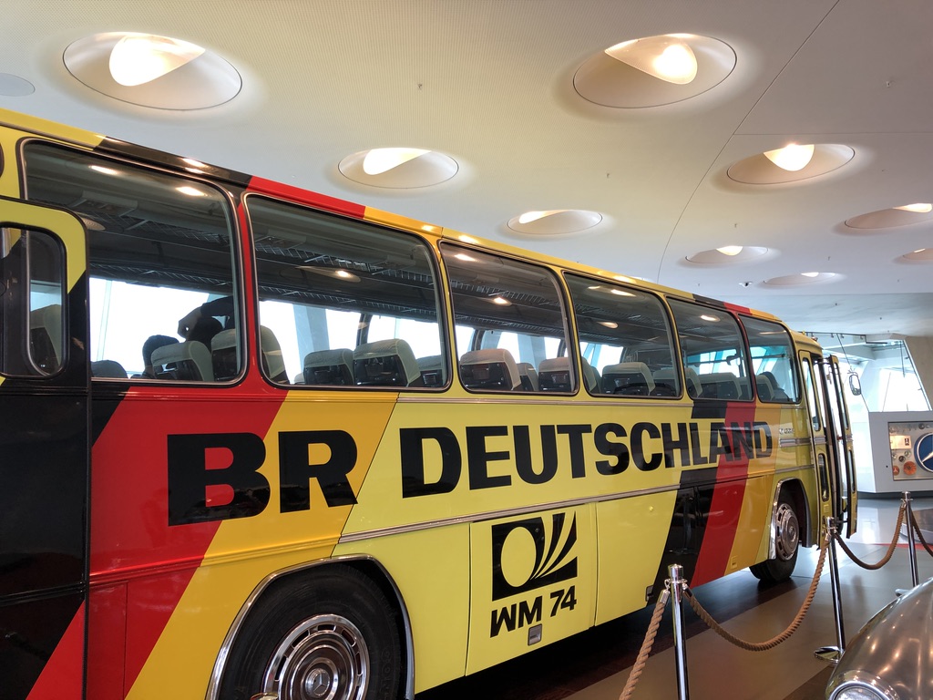 West Germany team bus of 1974 designed by Mercedes